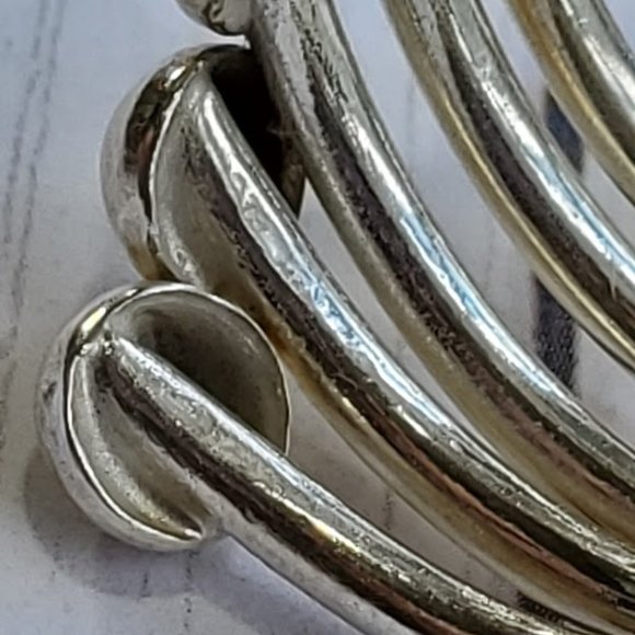 Sterling Silver Triple Layer Beaded Wrap Ring - Picture 14 of 15